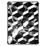 iPad Air 11-inch (M2/M3) iPad Impact Case Monochrome marble tiles pattern