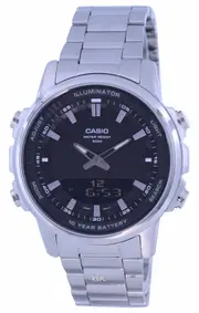 Casio Enticer World Time Telememo Alarm Stopwatch Timer AMW880D-1A Mens Watch