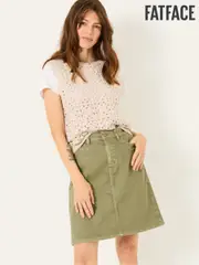FatFace Olive Green Hattie Skirt (E80997) | $114