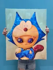 RYOL aka Ryo Laksamana “Doraemon On Felix Silhouette" Print /175 SOLD OUT