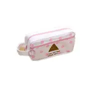 Canvas Pencil Case Large Capacity Pen Box Stationery Pouch Makeup Cosmetic Bag