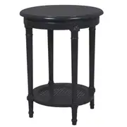 DA Polo Occasional Round Table Black