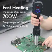 Hot Air Gun 700W Micro Soldering Station LED Digital Hair Dryer for Repair Tools