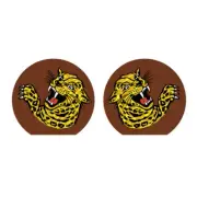 Jag Team Gusset decal set - Brown - Old school bmx