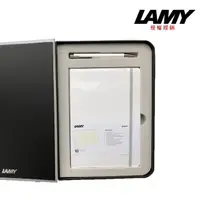 在飛比找momo購物網優惠-【LAMY】筆記本禮盒/白(B3軟殼筆記本+204連環系列白