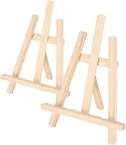 2Pcs Easel Stand Adjustable Wooden Tabletop Painting Easel Artist Display Easel for Drawing Oil Water Painting
