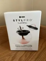 NEW IN BOX StylPro Electronic Makeup Brush Cleaner Dryer Cleanser Solution