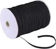 NUOBESTY Polyester Costume Band 6mm Wide 180m Roll Elastic Clothing Band for Women's Men's Belts