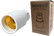 DENSCO B22 to E27/E26 Socket Adaptor, Bayonet to Edison Converter, LED Light Bulbs Converter, (1-Pack)