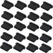 Uonlytech 30Pcs Type C Dust Covers Charger Port Stoppers Dust for Type C Ports Protects from Moisture Grime Easy to Install Reliable USB Port