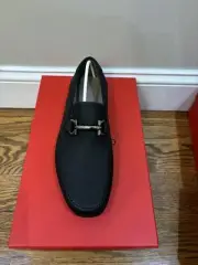 New Salvatore Ferragamo CANCUN Men Drivers Loafers Shoes 8 EEE
