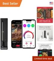SE Smart Bluetooth Meat Thermometer - Wireless Cooking Probe for BBQ & Grilling