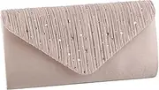 [STBTOO] Elegant Shoulder Glitter Crossbody Evening for Women Rhinestone Clutch Envelope Handbag Bridal Wedding Purse