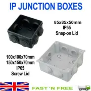 IP JUNCTION TERMINAL BOXES IP55 IP65 WEATHERPROOF FOR CCTV LED OUTDOOR CABLE UK