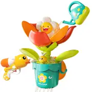 Catzon Toddler Bath Toy Pop-up Sunflower Sprinkle with Watering Can Duck Guns Bath tub Sensory Toys