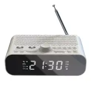 FM Clock Radio with Bluetooth Streaming Play LED Display Dual Alarm Clock6007