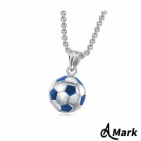 在飛比找momo購物網優惠-【A MARK】鈦鋼項鍊 足球項鍊/運動風個性型男足球造型鈦