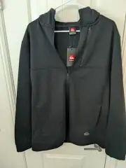NWT Quicksilver Dryflight Tech Men's Bonded Fleece Hoodie Jacket Size XL