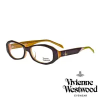 在飛比找momo購物網優惠-【Vivienne Westwood】時尚流線造型鏡框光學眼