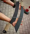 Hand Made J2 Steel Powder Coated Full Tang Battle Ready Seax Bowie Knife 2PCS