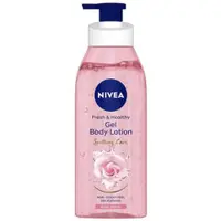在飛比找ETMall東森購物網優惠-NIVEA 潤膚乳液--玫瑰水舒緩(390ml)*3