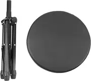 Adjustable Rotatable Drum Throne, Stable Metal Drumming Stool with Padded Seat, Multifunctional for Drum Set and Other Instruments