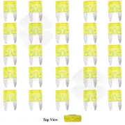 25x Mini Blade Fuse APM ATM 20A Amp Motorcycle Automotive Circuit Spade Set Kit
