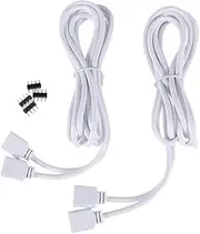 ETHZZLE 2m Length RGB Strip Light Extension Cord Double-Ended Connector SMD 5050 3528 Led Strip Connector Needles Random