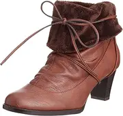 Jelly Beans 11-1800 Fold-Over Fur Boots, Braun, S 2E
