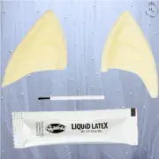 Halloween Costume Fantasy Pair Of Ears Accessory With Liquid Adhesive Latex
