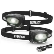 Rechargeable LED Headlamps (2-Pack), IPX4 Water Resistant Head Lights for