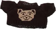 Sosoport Soft Plush Doll Sweater Hoodie for Bears and Cute Brown Outfit for Christmas Decorations Unique Design Adorable Appearance Fit for Collections