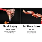 [Unbranded] Giantz 3MM 100M Twin Core Wire Electrical Cable Ex