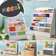 Keezi Kids Bookshelf Bookcase Children Shelf Magazine Rack Storage Organiser