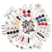 Brooches and Pins for Women Bulk 50pcs Charms for Socks Safety Pins Brooch Pi...