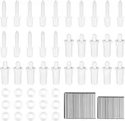 85 Pcs Plantation Shutter Repair Tool Set Includes 40 Pcs Shutter Louvers Staples 15 Pcs Spring Loaded Shutter Pins 15 Pcs Repair Pins and 15 Pcs Washers for Shutters