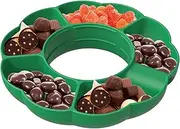 Tumber Snack Tray,Silicone Snack Tray with 5 Compartments - Snack Storage for 40 Oz Tumbler with Handle, Snack Bowl, Cup Holder Tray, Cup Accessories