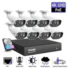 ZOSI 4K 8CH NVR 8MP Spotlight PoE Security Camera System CCTV 2T HDD 24/7 Record