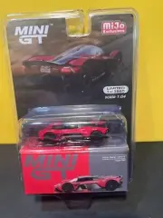 1/64 MINI GT MIJO EXCLUSIVES ASTON MARTIN VALKYRIE HYPER RED