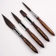 Pinstriping Brush Set, 4pcs Squirrel Hair Striping Brushes, Detail Script Lin...