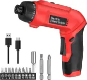 AMIR Cordless Electric Screwdriver, 20+1 Torque, 650 RPM, 2000mAh Battery Set