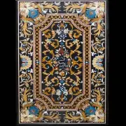 72"X36" Black Marble Top Center Dining Table Kitchen Table Top Garden Table Deco