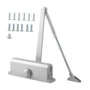 Door Closer (Silver) -Size 4, 10 Years Available, 10 Minute Installation,