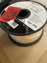 Premium High-Performance 16 AWG 2 Conductor Speaker Wire - 100 Foot - White