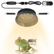 LED UVB Reptile Light with Dimmer & Timer UVA UVB Reptile Light Fixture with