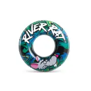 Intex River Rat Tube Raft Ring Infaltable Floating Toy For Swimming Pool 9y+