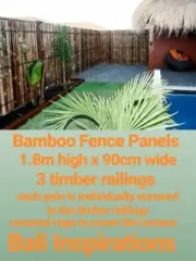 BAMBOO FENCE PANEL, BAMBOO SCREEN, FENCING 1.8M X 90CM *Pick UP Only*