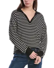 rag & bone The Knit Stripe Polo Pullover