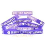 10 of Epilepsy Awareness Wristbands - Debossed Silicone Awareness Bracelets