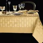 PIAZZA PITTI tablecloth 150x180 cm in Flanders with 6 gold Intreccio napkins